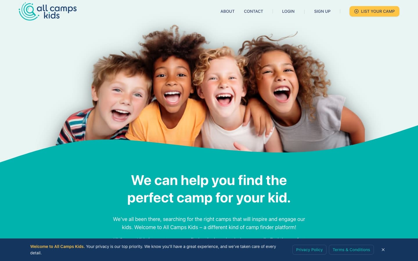 Plataforma All Camps Kids